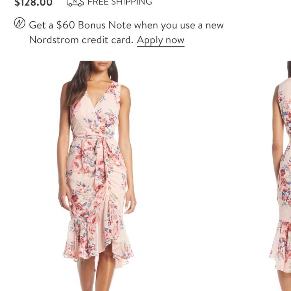 Eliza J wrap dress 4 petite, NWT